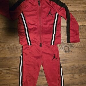 Nike Kids Red and Black Matching Set